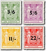 1940 Overprinted Arms Postal Fiscals