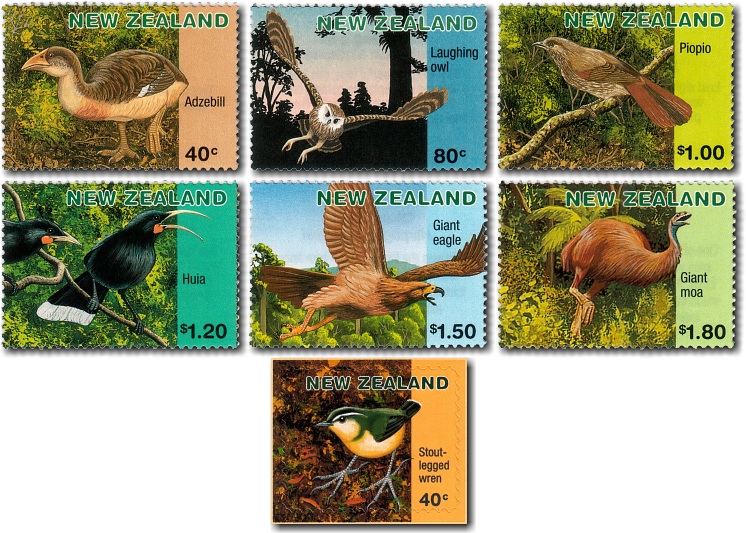 1996 Extinct New Zealand Native Birds