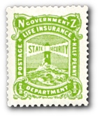 1905 New Zealand Government Life Insurance Lighthouses Without V.R.
