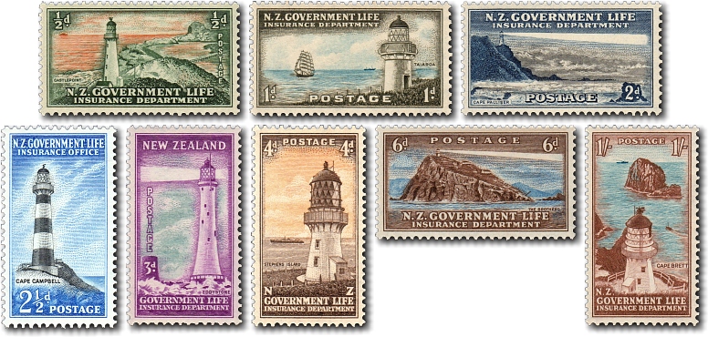 1947 Government Life Insurance Lighthouses