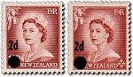 1958
Queen Elizabeth II Overprints
