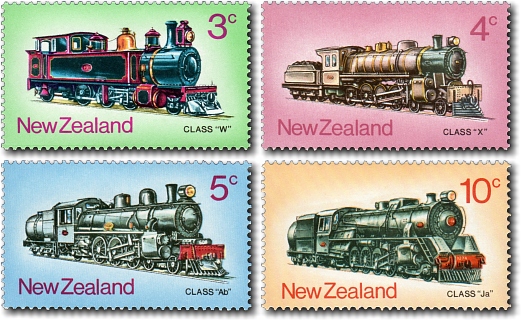 transpress nz: Brazil steam locomotive stamps