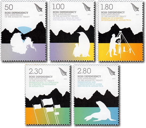 2009 Ross Dependency - 50th Anniversary of the Antarctic Treaty
