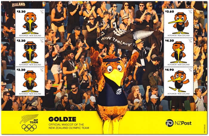 2024 GOLDIE Official Mascot of the New Zealand Olympic Team